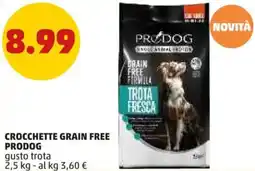 PENNY Crocchette grain free PRODOG offerta
