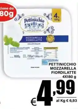 DEM Pettinicchio mozzarella fiordilatte offerta