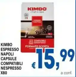 DEM Kimbo kimbo espresso napoli capsule compatibili nespresso x80 offerta