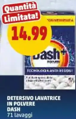 PENNY Detersivo lavatrice in polvere DASH offerta