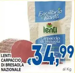 DEM Lenti carpaccio di bresaola nazionale offerta
