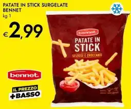 Bennet Patate in stick surgelate BENNET offerta