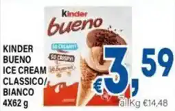 DEM Kinder bueno ice cream classico/ bianco offerta