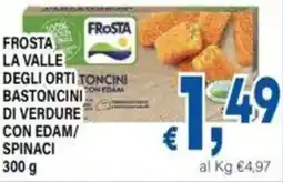 DEM Frosta la valle degli orti bastoncini di verdure con edam/ spinaci offerta
