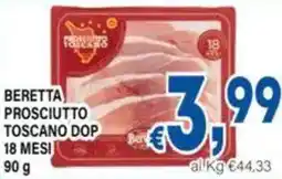 DEM Beretta prosciutto toscano dop 18 mesi offerta