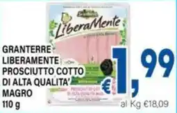 DEM Granterre liberamente prosciutto cotto di alta qualita' magro offerta