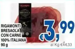DEM Rigamonti bresaola con carne 100% italiana offerta