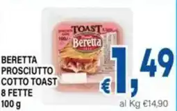 DEM Beretta prosciutto cotto toast 8 fette offerta