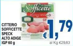 DEM Citterio sofficette speck alto adige igp offerta