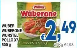 DEM Wuber wuberone wurstel pollo x7 offerta