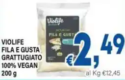 DEM Violife fila e gusta grattugiato 100% vegan offerta