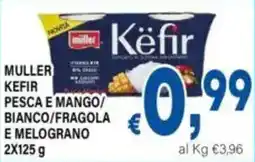 DEM Muller kefir pesca e mango/ bianco/fragola e melograno offerta