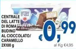 DEM Centrale del latte di roma budino al cioccolato/ caramello offerta