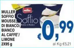 DEM Muller soffio mousse di bianco al caffe'/ limone offerta