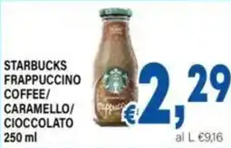 DEM Starbucks frappuccino coffee/ caramello/ cioccolato offerta