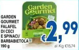 DEM Garden gourmet falafel di ceci e spinaci/ barbabietola offerta