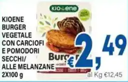 DEM Kioene burger vegetale con carciofi e pomodori secchi/ alle melanzane offerta