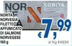 DEM Norita norvegia filetto affumicato di salmone norvegese offerta