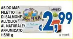 DEM As do mar filetto di salmone all'olio/ al naturale/ affumicato offerta