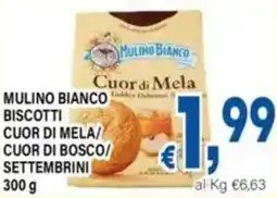 DEM Mulino bianco biscotti cuor di mela/ cuor di bosco/ settembrini offerta