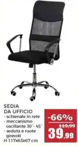 Happy Casa Sedia da ufficio offerta