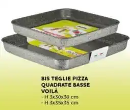 Happy Casa Bis teglie pizza quadrate basse voilà offerta