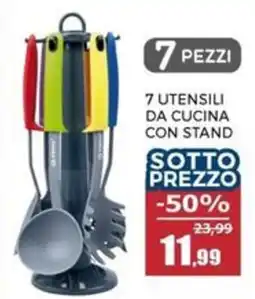 Happy Casa 7 utensili da cucina con stand offerta