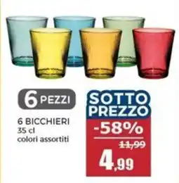 Happy Casa 6 bicchieri offerta