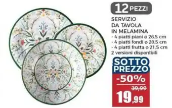Happy Casa Servizio da tavola in melamina offerta