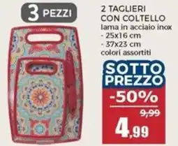 Happy Casa 2 taglieri con coltello offerta