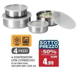 Happy Casa 4 contenitori con coperchio offerta