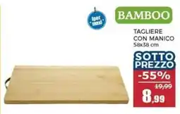 Happy Casa Bamboo tagliere con manico offerta