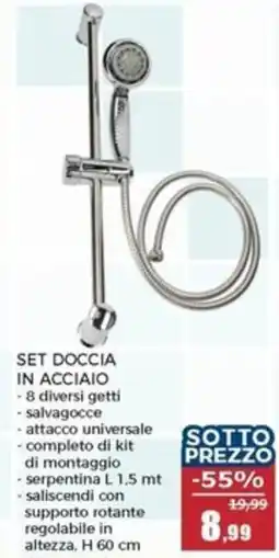 Happy Casa Set doccia in acciaio offerta