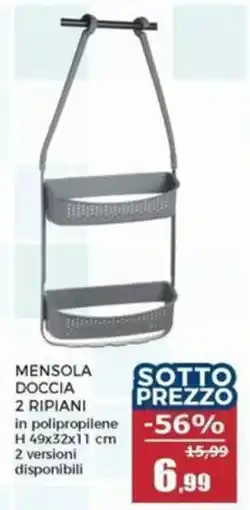 Happy Casa Mensola doccia 2 ripiani offerta