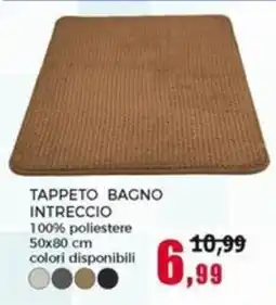 Happy Casa Tappeto bagno intreccio offerta