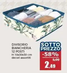 Happy Casa Divisorio biancheria 12 posti offerta