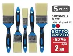 Happy Casa 5 pennelli piatti offerta
