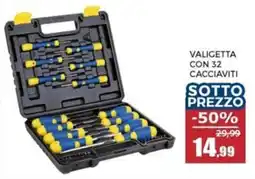 Happy Casa Valigetta con 32 cacciaviti offerta