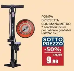 Happy Casa Pompa bicicletta con manometro offerta