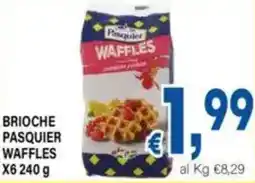DEM Brioche pasquier waffles x6 offerta