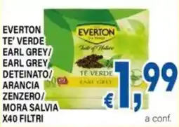 DEM Everton te' verde earl grey/ earl grey deteinato arancia zenzero/ mora salvia offerta