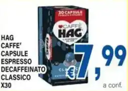 DEM Hag caffe' capsule espresso decaffeinato classico x30 offerta