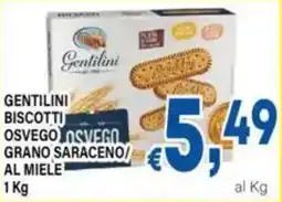 DEM Gentilini biscotti osvego grano saraceno al miele offerta