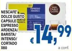 DEM Nescafe dolce gusto capsule espresso ardenza/ barista/ intenso/ cortado x60 offerta