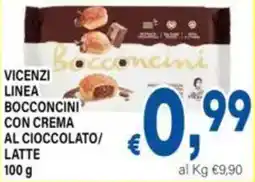 DEM Vicenzi linea bocconcini con crema al cioccolato/ latte offerta