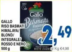 DEM Gallo riso basmati himalaya/ blond/ integrale rosso e nero offerta