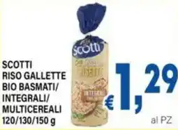 DEM Scotti riso gallette fusette bio basmati/ integrali/ multicereali offerta