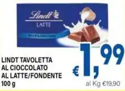 DEM Lindt tavoletta al cioccolato al latte/fondente offerta
