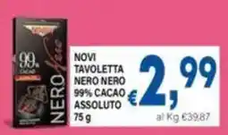 DEM Novi tavoletta nero nero 99% cacao assoluto offerta