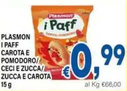 DEM Plasmon i paff carota e pomodoro/ cecie zucca/ zucca e carota offerta